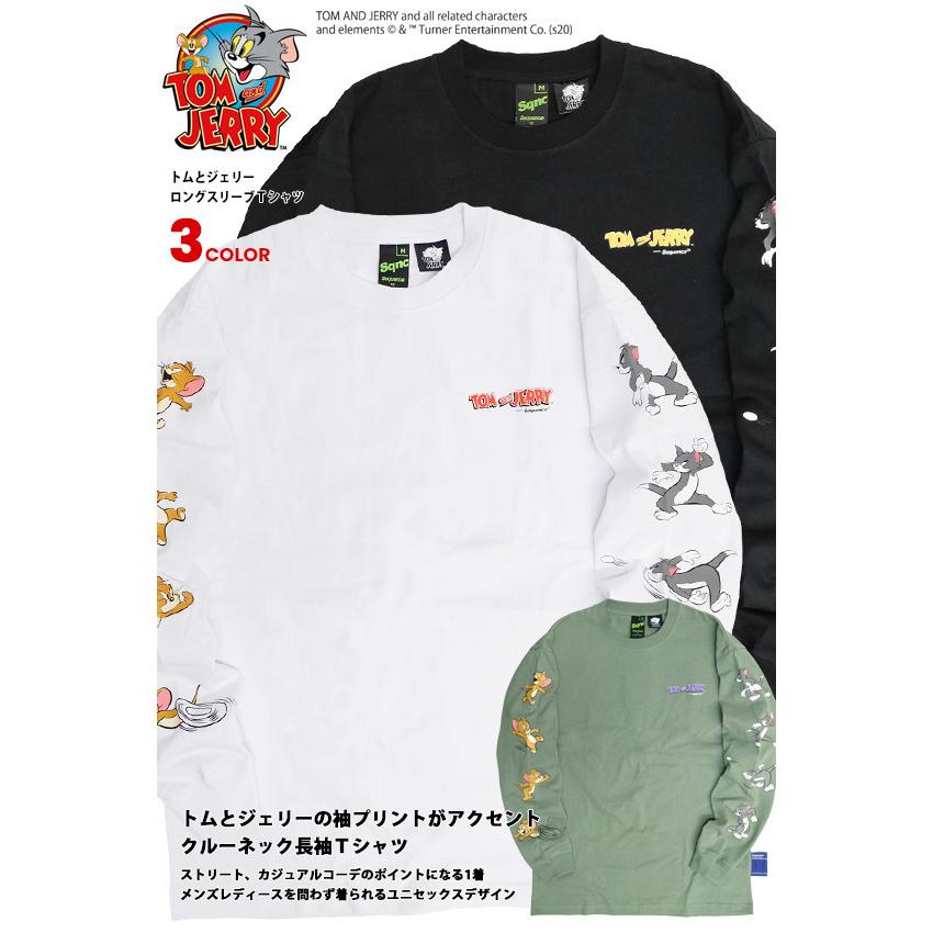 トムとジェリー Tシャツ Tom And Jerry Sequence 21ss コラボ 袖プリント 長袖tシャツ トム ジェリー プリント ロンt クルーネック Tsl 154 Tsl 154 Renovatio 通販 Yahoo ショッピング
