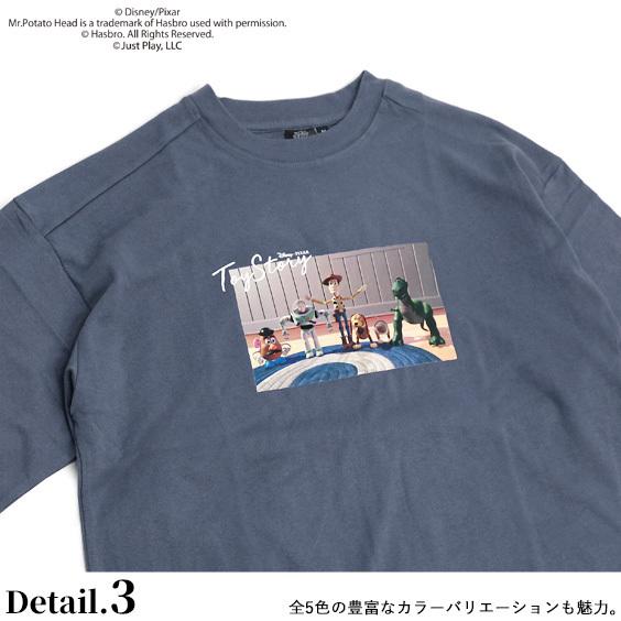 トイ・ストーリー Tシャツ TOY STORY フォトプリント ワイド 長袖Tシャツ ウッディ バズ・ライトイヤー ロンT アニメ キャラクターTシャツ ユニセックス TSL-167｜renovatio｜11