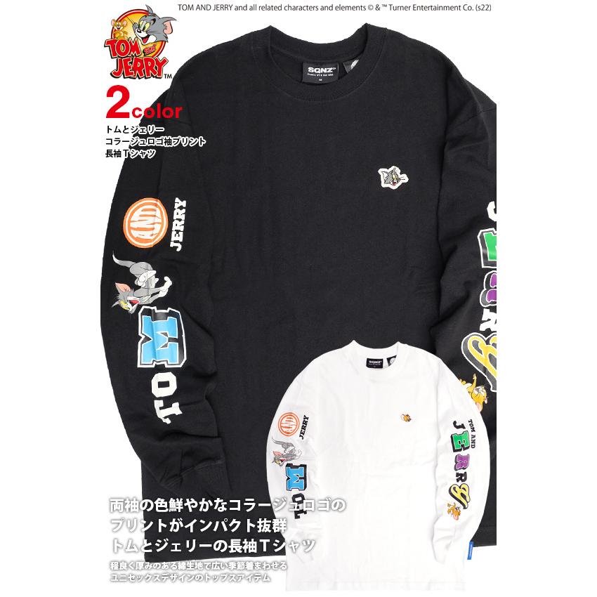 トムとジェリー Tシャツ TOM and JERRY SEQUENZ 2022 コラージュ ロゴ