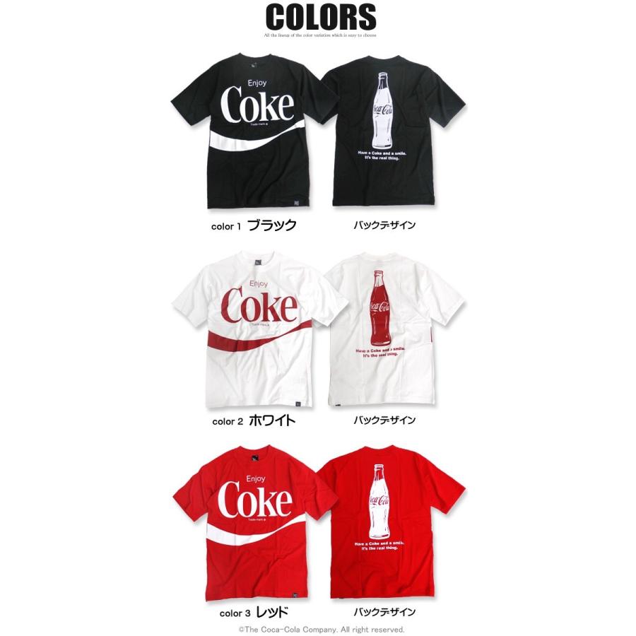コカ・コーラ Tシャツ ボトルプリント 半袖Tシャツ Coca-Cola ロゴ