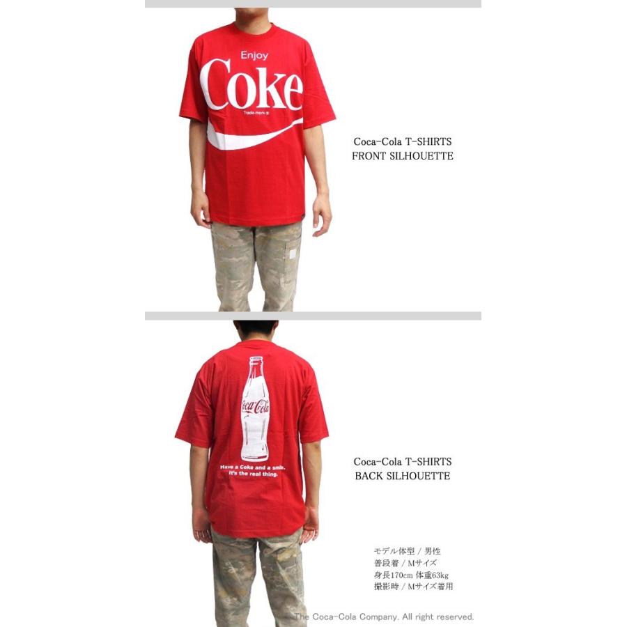 コカ・コーラ Tシャツ ボトルプリント 半袖Tシャツ Coca-Cola ロゴ