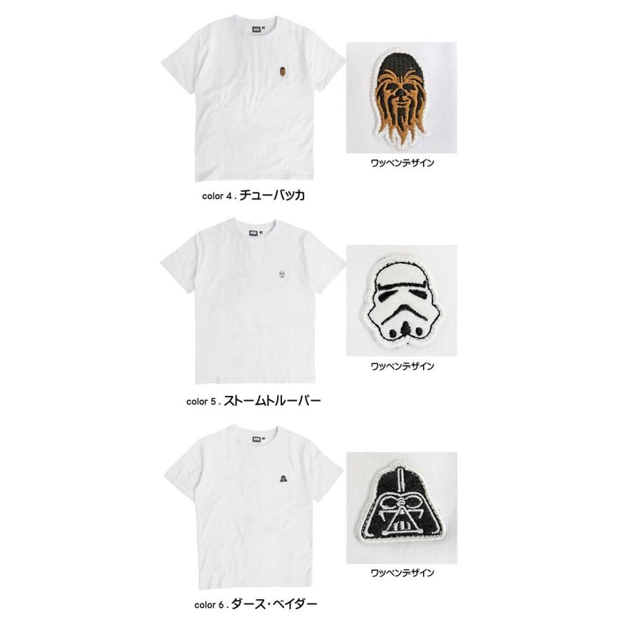 STARWARS Tシャツ ワッペン 半袖Tシャツ スターウォーズ キャラクター
