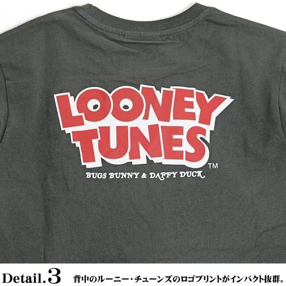 ルーニー・テューンズ Tシャツ LOONEY TUNES バックプリント 半袖Tシャツ バッグスバニー ダフィーダック アニメキャラ TSS-422｜renovatio｜12