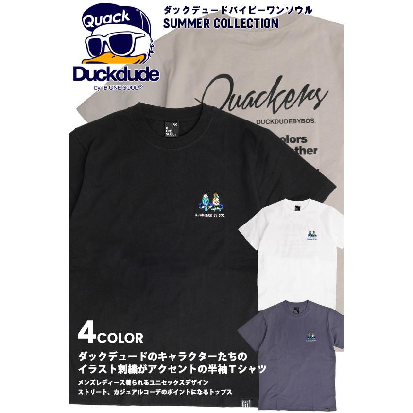 Duck Dude Tシャツ ダックデュード 21ss キャラクター イラスト 刺繍 半袖tシャツ バックプリント クルーネック ユニセックス 半袖 トップス Tss 485 Tss 485 Renovatio 通販 Yahoo ショッピング