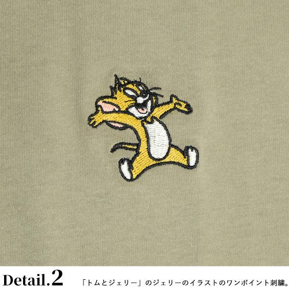 トムとジェリー Tシャツ Tom And Jerry Sequence 21ss コラボ ワンポイント 刺繍 半袖tシャツ クルーネック ネコ ネズミ キャラクター Tss 503 Tss 503 Renovatio 通販 Yahoo ショッピング