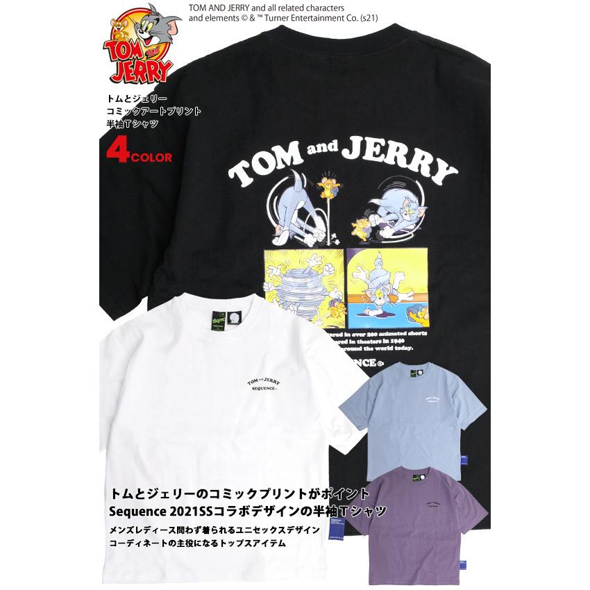トムとジェリー Tシャツ Tom And Jerry Sequence 21ss コラボ コミックアート プリント 半袖tシャツ トム ジェリー バックプリント クルーネック Tss 504 Tss 504 Renovatio 通販 Yahoo ショッピング