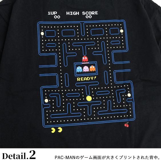 PAC-MAN Tシャツ パックマン メイズ プリント ビッグTシャツ メンズ
