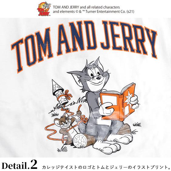 トムとジェリー Tシャツ Tom And Jerry Sequence 21ss コラボ カレッジロゴ イラスト プリント 半袖tシャツ トム ジェリー クルーネック Tss 527 Tss 527 Renovatio 通販 Yahoo ショッピング