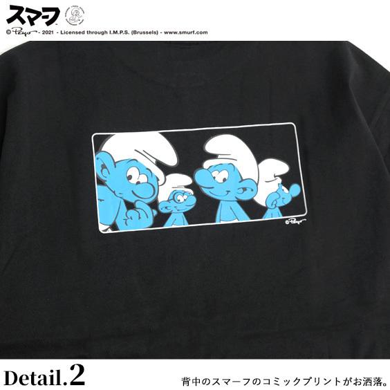 スマーフ Tシャツ THE SMURFS コミックプリント ビッグTシャツ