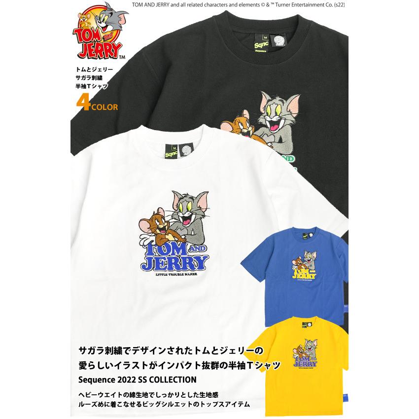 トムとジェリー Tシャツ Tom And Jerry Sequence 22 サガラ刺繍 イラスト 半袖tシャツ クルーネック ヘビーウエイト メンズ ユニセックス トムジェリ Tss 543 Tss 543 Renovatio 通販 Yahoo ショッピング