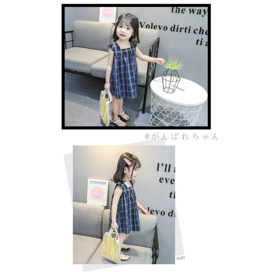 キッズ 子供 ワンピース 格子縞 カワイイ 女の子 おしゃれ 子供服 人気 春夏 人気 シンプル Hライン 半袖 夏ワンピー 子供服 女の子 Hライン 半袖 C17 Baby02 がんばれちゃん 通販 Yahoo ショッピング