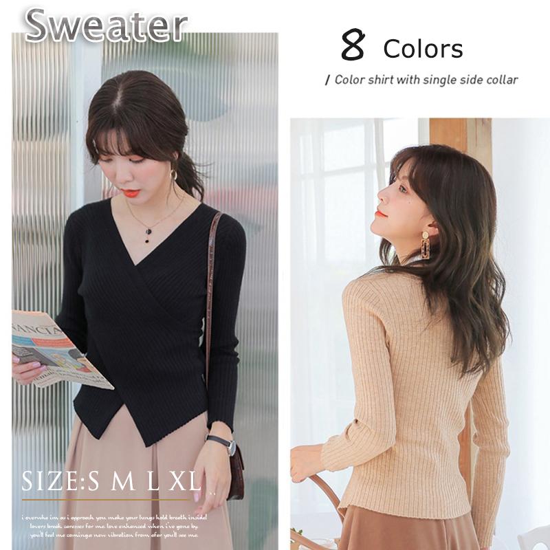 ニットセーター 母の日 21 レディース セット シンプル 無地 ゆるシルエット おしゃれ カジュアル 秋冬 ニット セーター Vネック ファッション 人気 きれいめ C17 Lady03 がんばれちゃん 通販 Yahoo ショッピング
