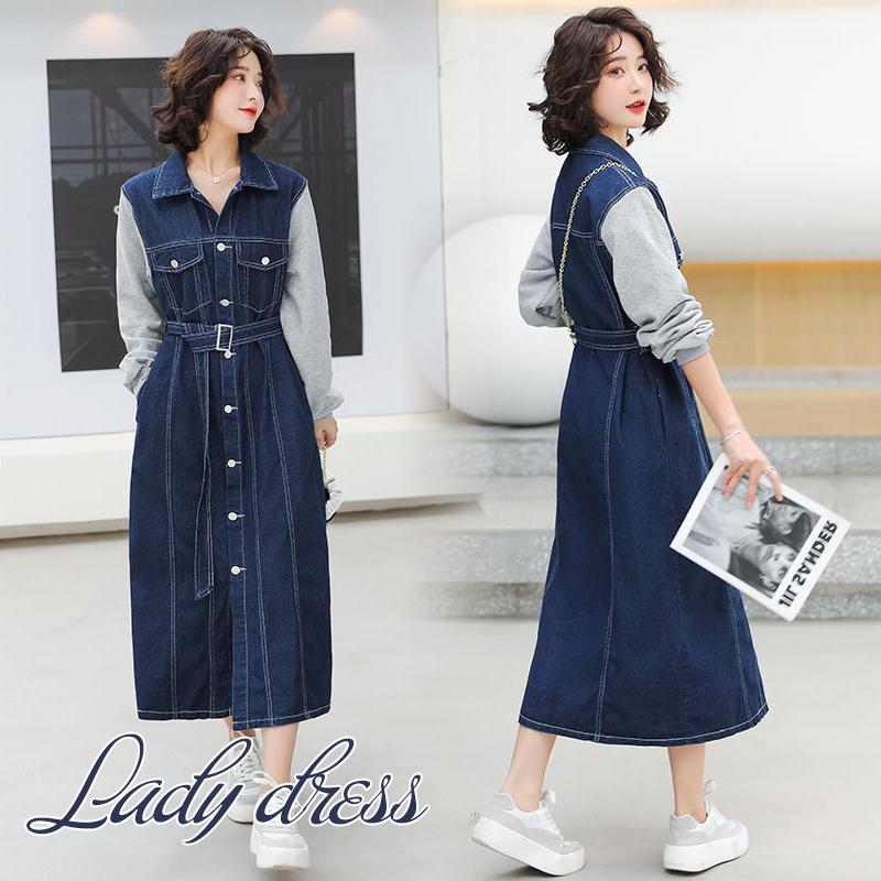 春コーデ ワンピース デニムワンピース 母の日 21 レディース 春夏秋冬 新作 長袖 ロングワンピース 大きいサイズ 通勤 きれいめ Aライン オシャレ C17 Lady34 がんばれちゃん 通販 Yahoo ショッピング