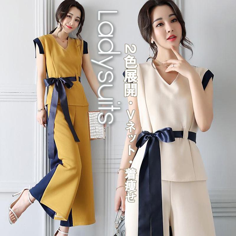 セットアップ 母の日 21 レディース 春夏 春コーデ 2点セット フォーマル カジュアル 通勤 おしゃれ 2colors スーツ オシャレ 上品 着痩せ Ol C17 Lady49 がんばれちゃん 通販 Yahoo ショッピング