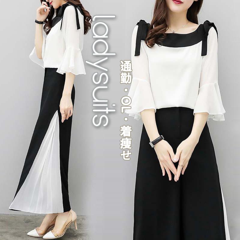 春コーデ レディース セットアップ パンツ 半袖 きれいめ 30代 40代 50代ミセス 大きいサイズ 入学式 卒業式 オフィスカジュアル 通勤 服装 母の日 21 C17 Lady54 がんばれちゃん 通販 Yahoo ショッピング