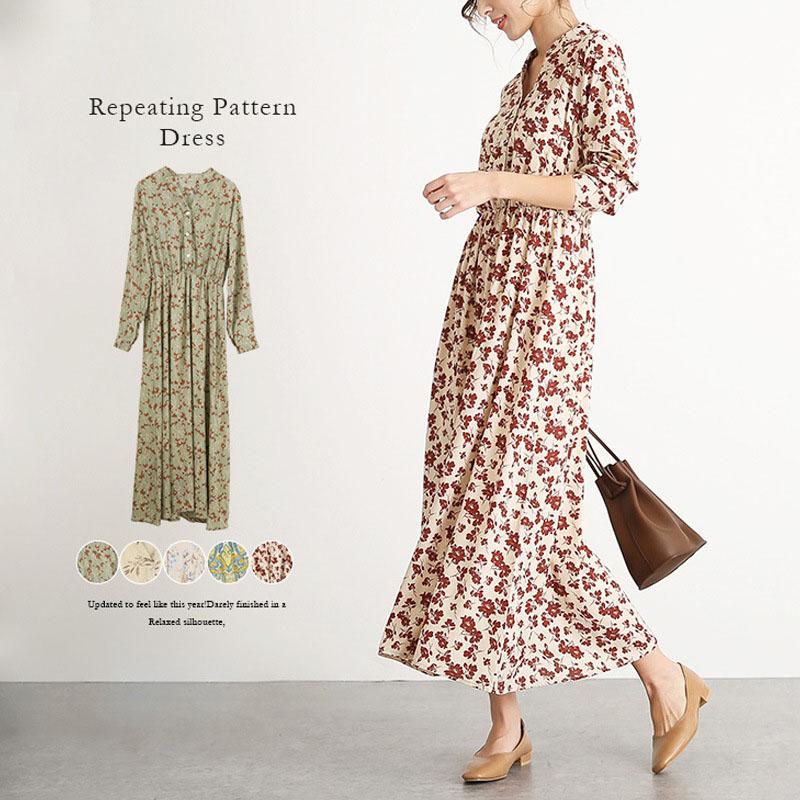 秋物 レディース 母の日 21 レディース マキシワンピース 長袖 お洒落 おしゃれ 着痩せ 通勤 大人 Ol 上品 代 30代 40代 50代 韓国風 G16 Wm05 がんばれちゃん 通販 Yahoo ショッピング