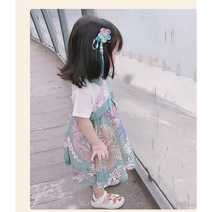 子供服 ワンピース 女の子 漢服 ハンフー 夏 スタンダードタイプ 中国伝統 衣装 中華民族 華流 仙女 柔らかい おしゃれ G16 Zaizai06 がんばれちゃん 通販 Yahoo ショッピング