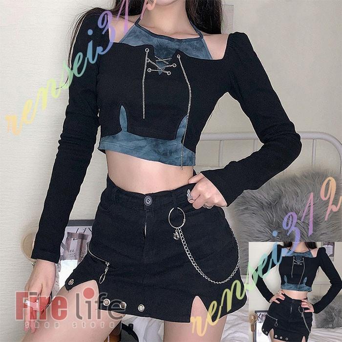 ポイントキャンペーン中 ダンストップス レディース パーカー ダンス衣装 オシャレ かっこいい リボン セクシー Morinokodomo Pl