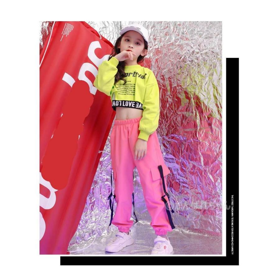 キッズダンス衣装セットアップ ヒップホップ 3点 Hiphop トップス シャツ ピンクパンツ タンクトップ 韓国ダンス衣装 女の子 練習着 衣装 キッズ Y6 Stage273 がんばれちゃん 通販 Yahoo ショッピング