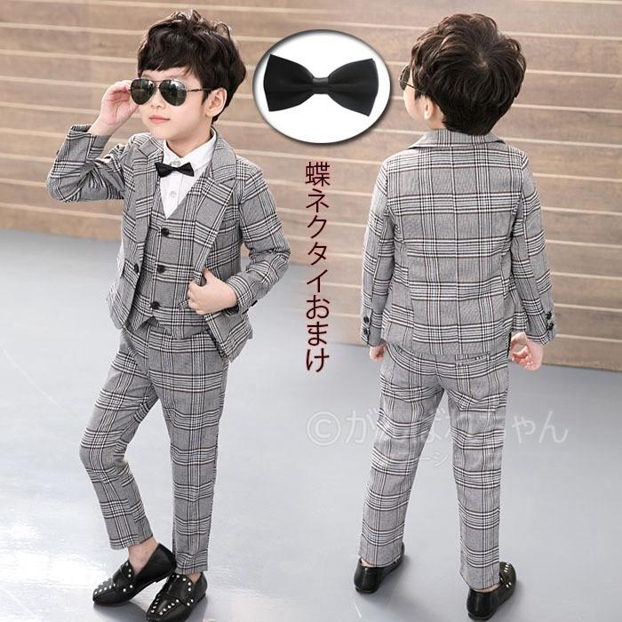 卒業式 小学校 蝶ネクタイおまけ キッズスーツ 男児 タキシード 4点セット 子供 男の子 女の子 スーツ 英国風こどもスーツ フォーマル紳士服 七五三 入学式 Y6 Suit104 A がんばれちゃん 通販 Yahoo ショッピング