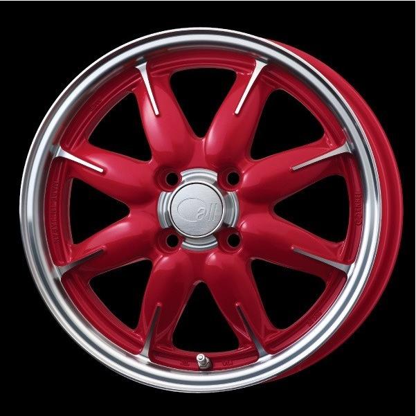 ENKEI エンケイ ALL ONE レッド 15インチ 5.0J +45 4穴 PCD100 国産