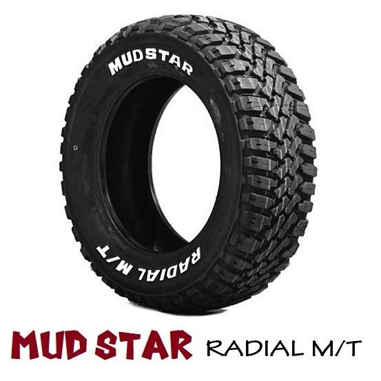 MUDSTAR 送料無料 ホワイトレター 145/80R12LT 80/78N 6PR マッド