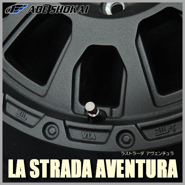 4本 送料無料 ジムニー 16インチ 5.5J +22 5穴 PCD139.7  ラストラーダ アヴェンチュラ リンクルブラック 結晶塗装の画像