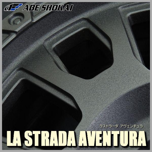 4本 送料無料 ジムニー 16インチ 5.5J +22 5穴 PCD139.7  ラストラーダ アヴェンチュラ リンクルブラック 結晶塗装の画像