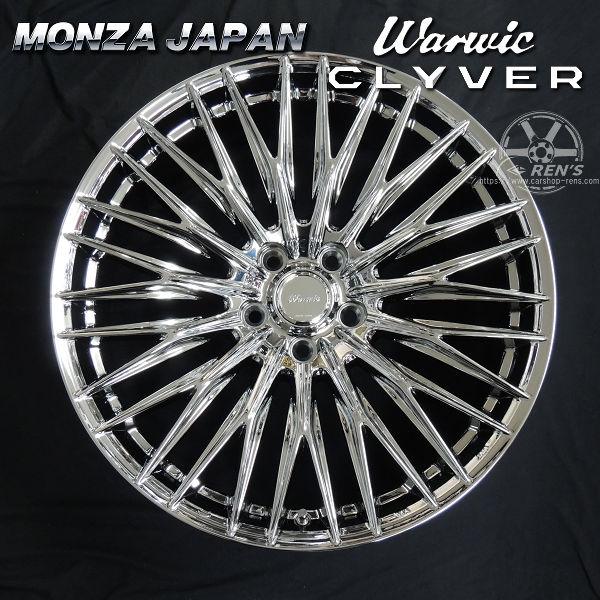 送料無料 30系 アルファード ヴェルファイア Warwic CLYVER クライヴァー SPT メッキ 245/35R21 ヨコハマ タイヤホイール4本セットの画像