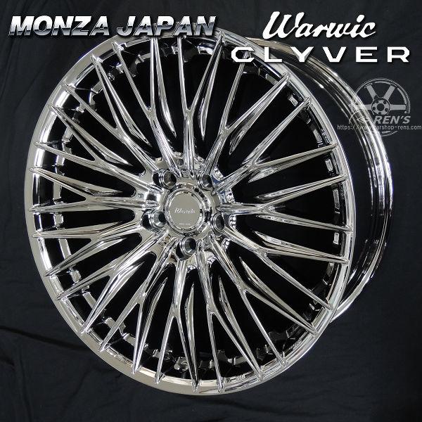 送料無料 40系 アルファード ヴェルファイア Warwic CLYVER クライヴァー SPT メッキ 5穴 PCD120 245/40R21 タイヤホイールセット | MONZA JAPAN