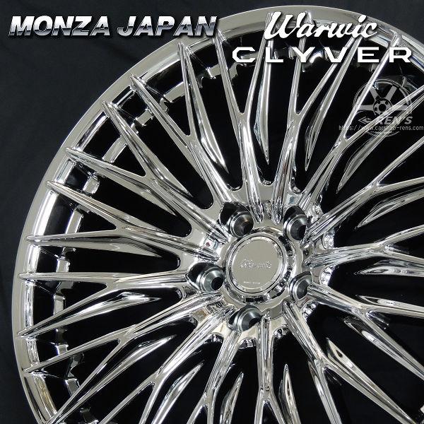 送料無料 レクサスLM Warwic CLYVER クライヴァー SPT メッキ 5穴 PCD120 245/40R21 タイヤホイールセット 純正空気圧センサー装着可能の画像