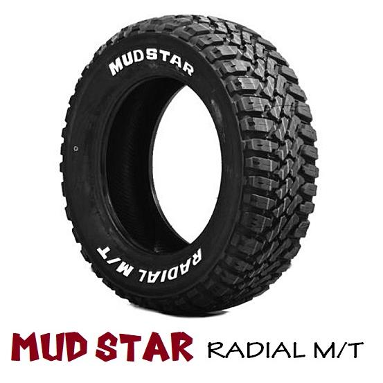 送料込み☆マッドスター145/80R12LT　ホワイトレター　軽バン軽トラ MUDSTAR 送料無料 マッドスター M/T ホワイトレター 145/80R12LT 80