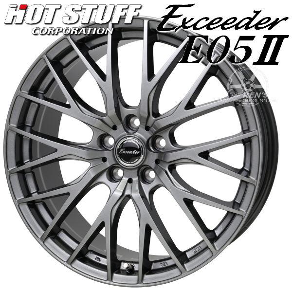 送料無料 210 220系 クラウン など エクシーダー E05 II ダークシルバー 225/40R19 ヨコハマタイヤ ホイールセット | HOT STUFF