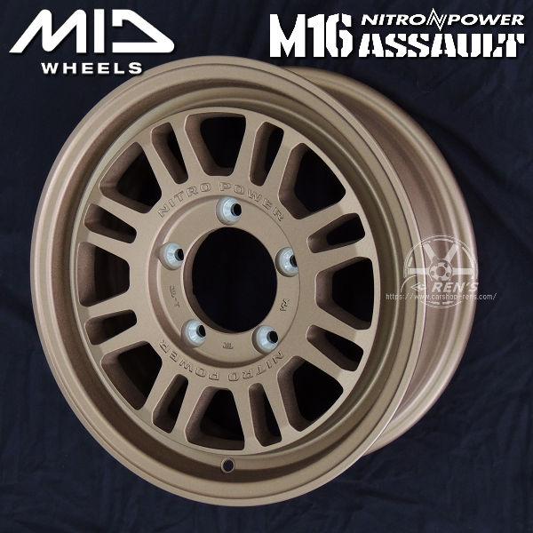 送料無料 ジムニー MID ナイトロパワー M16 ASSAULT 215/65R16 TOYO オープンカントリー RT ホワイトレター | OPEN COUNTRY | 01