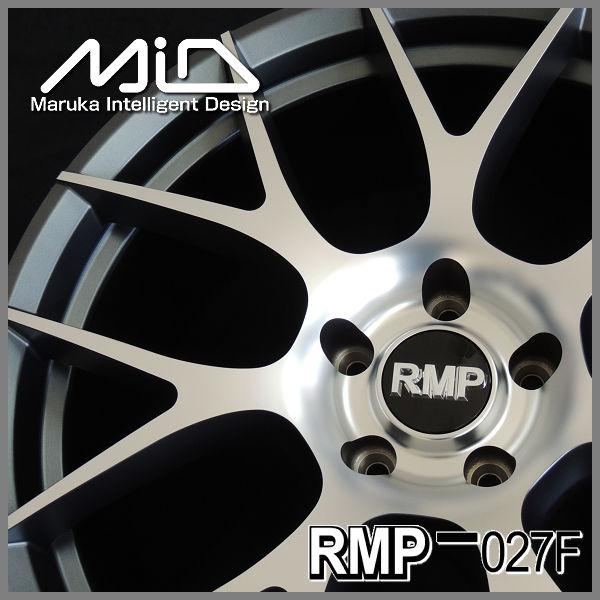 RMP 送料無料 MID 027F セミグロスガンメタ/ポリッシュ 18インチ