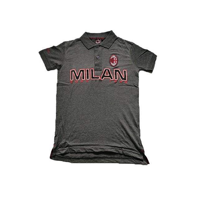 送料込 ポロシャツ Acミラン Ac Milan クラブロゴ チーム名 文字入り 半袖 グレー Mサイズ 限定1点 正規品 サッカー イタリア セリエa 輸入 本田圭佑 国際ブランド Www Muslimaidusa Org