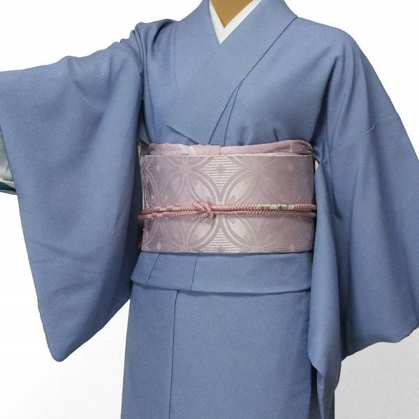 着物 レンタル XLサイズ 袋帯セット 江戸小紋 青・水色 鮫小紋｜rental-kimono