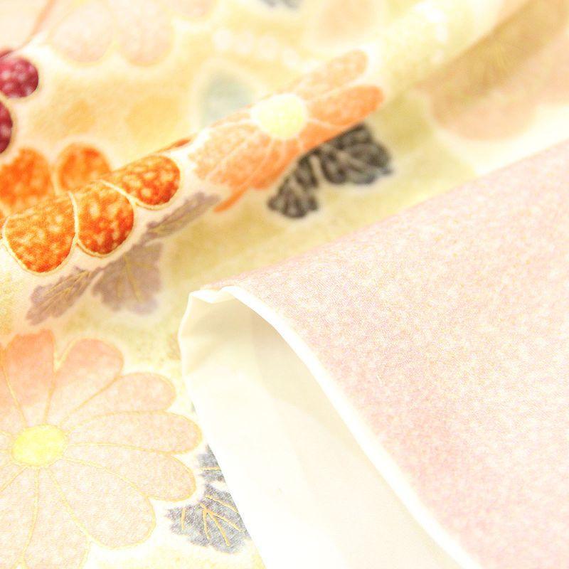 訪問着 レンタル S クリーム 辻が花 ワンタッチ 簡単 着物 七五三 着物 七五三