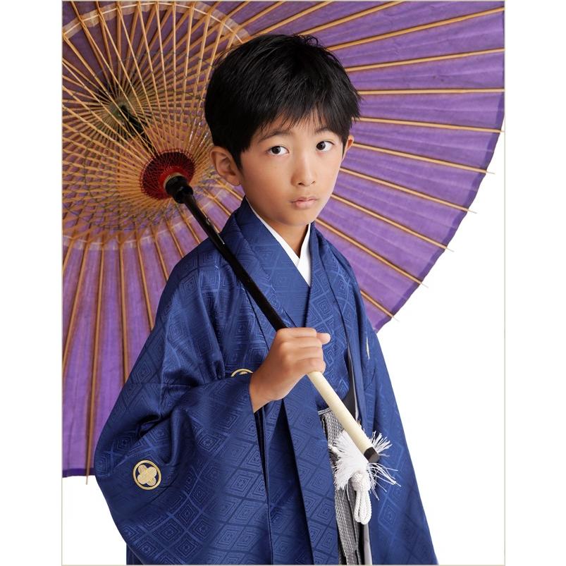 男の子　袴10点フルセット 豪華12点フルセット】(着物セット 紋付 7/10/13歳) 着物 羽織袴 男の子