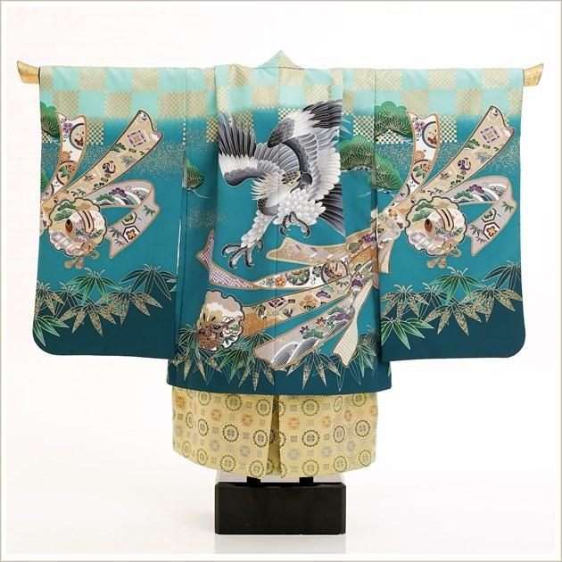 着物 七五三 小さめ 5才 5歳 子供 男 袴 d4018 着物レンタル 753