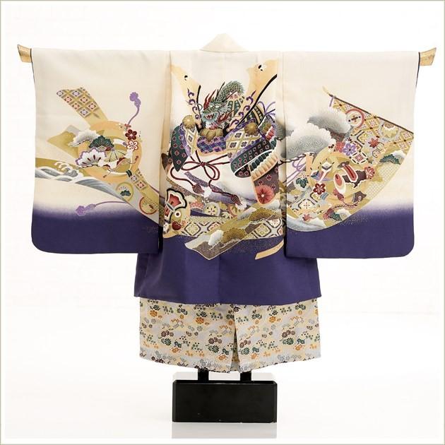 小さめ5歳 4歳 3歳 男の子 着物レンタル 七五三 d4062 子供着物 753