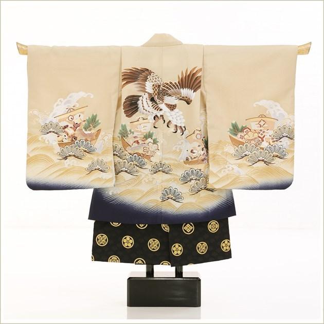 七五三 5歳 男の子 100cm〜110cm 袴レンタル d4287 子供着物 七草 着物