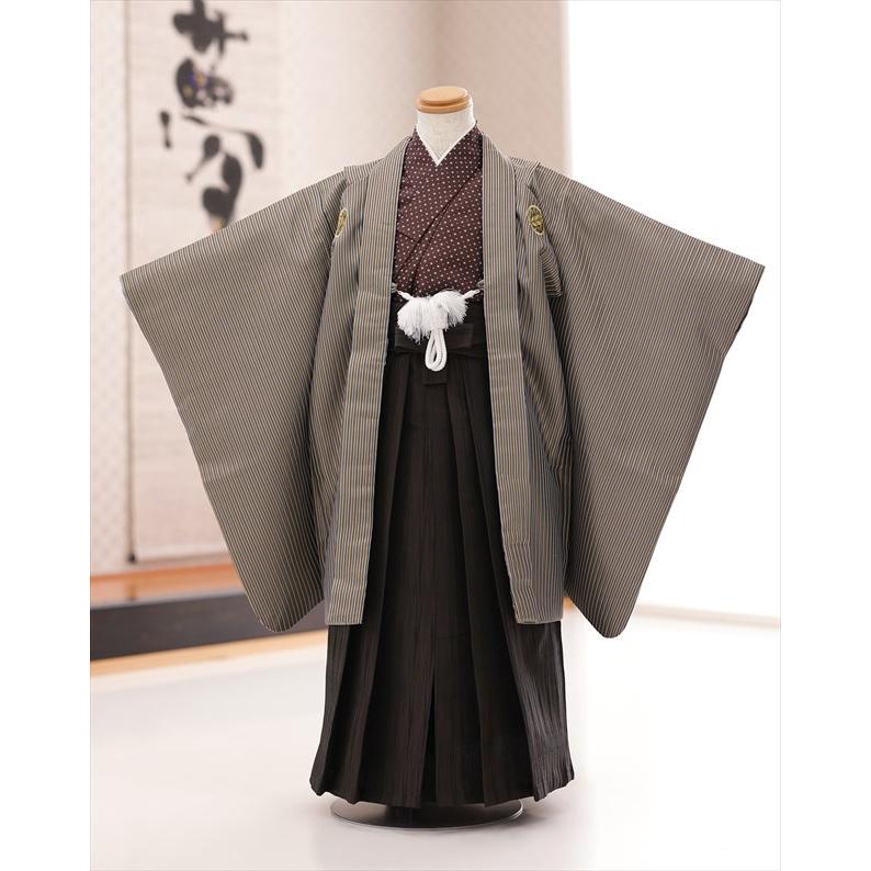 七五三 5歳 男の子 100cm〜110cm 袴レンタル d4304 子供着物 七草 着物