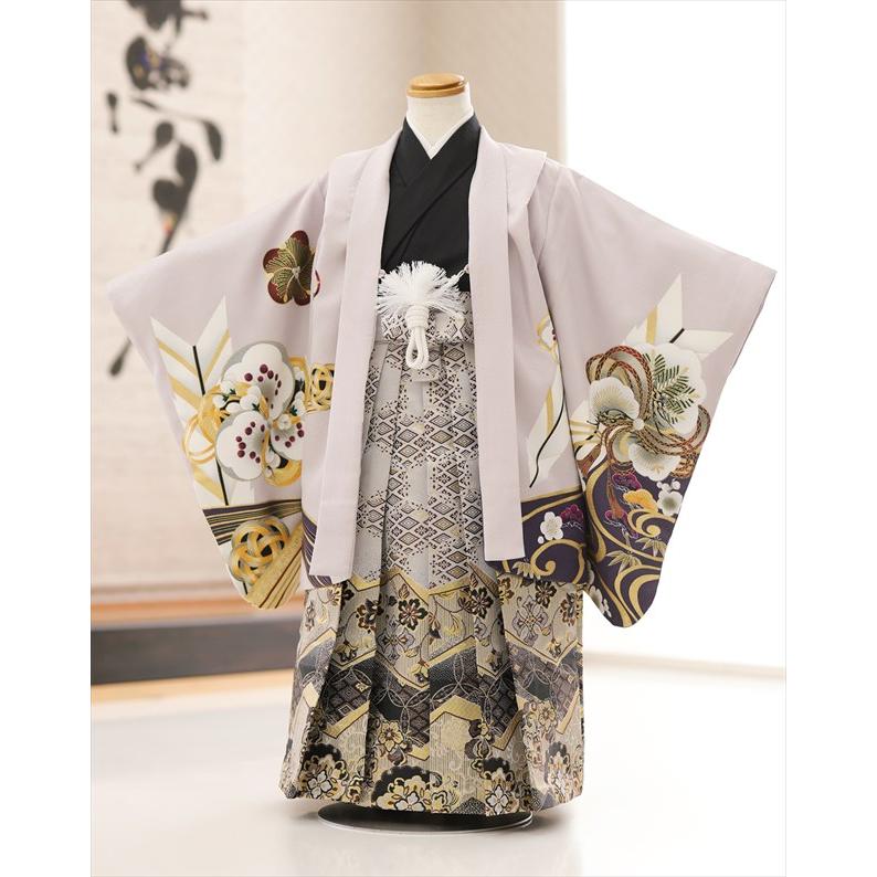 七五三 5歳 男の子 袴レンタル 100cm〜110cm 着物レンタル d4403 子供