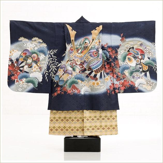 七五三レンタル 5歳 男の子 袴レンタル d5256子供着物 七草 着物