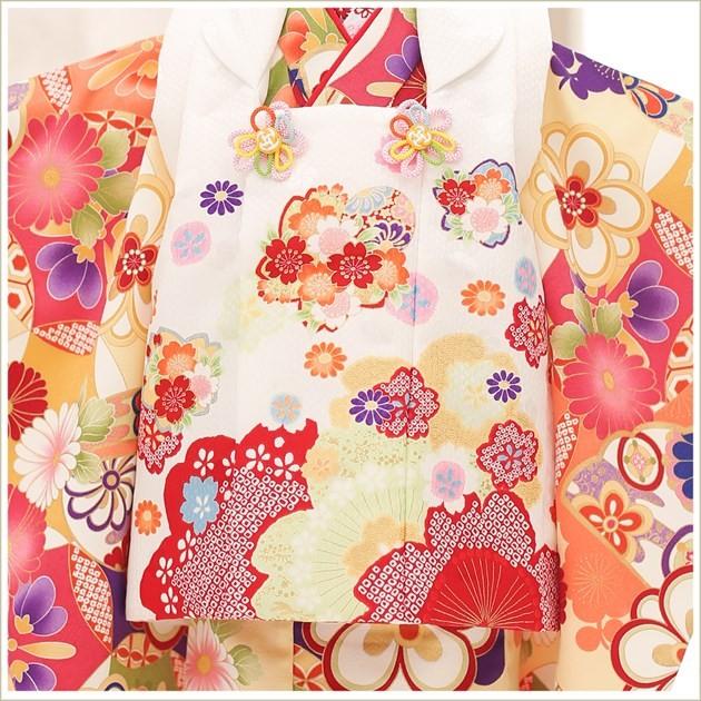 七五三　被布 3歳女の子 七五三レンタル 被布セット f1313 子供着物 人気 レトロ