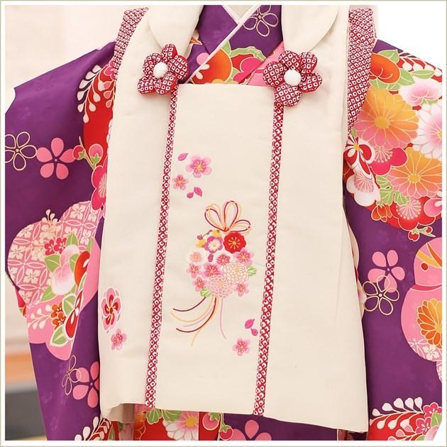 3歳女の子 七五三レンタル 被布セット f1327 子供着物 人気 レトロ