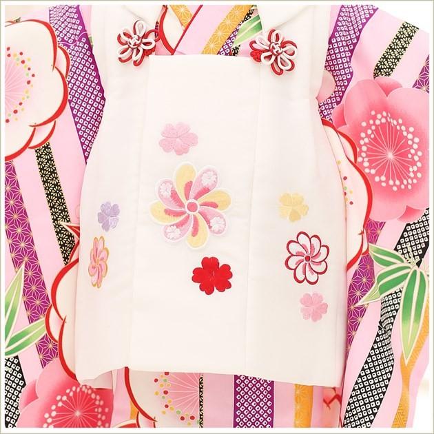 3歳女の子 七五三レンタル 被布セット f1339 子供着物 人気 レトロ