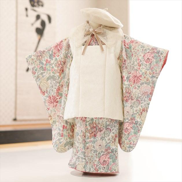 七五三 3歳用セット❗️ 黒ベルベット被布 和風テディベアバッグ