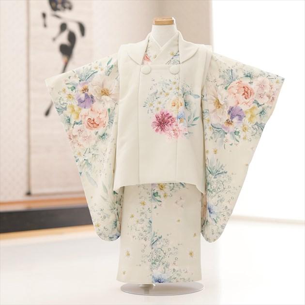 3歳 女の子 七五三 着物レンタル 被布セット f1586 子供着物 人気